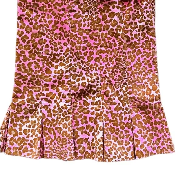 🔴 🇪🇸 SPAIN BLANCO PINK VELVET ANIMAL PRINT CHEETAH 2 PIECE SKIRT & JACKET SET - Picture 6 of 8